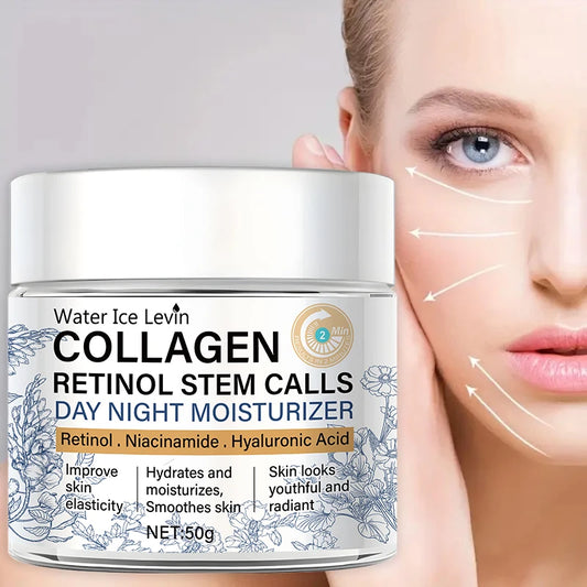 Water Ice Levin Collagen & Retinol Day & Night Moisturizing Cream – Niacinamide & Hyaluronic Acid 50g
