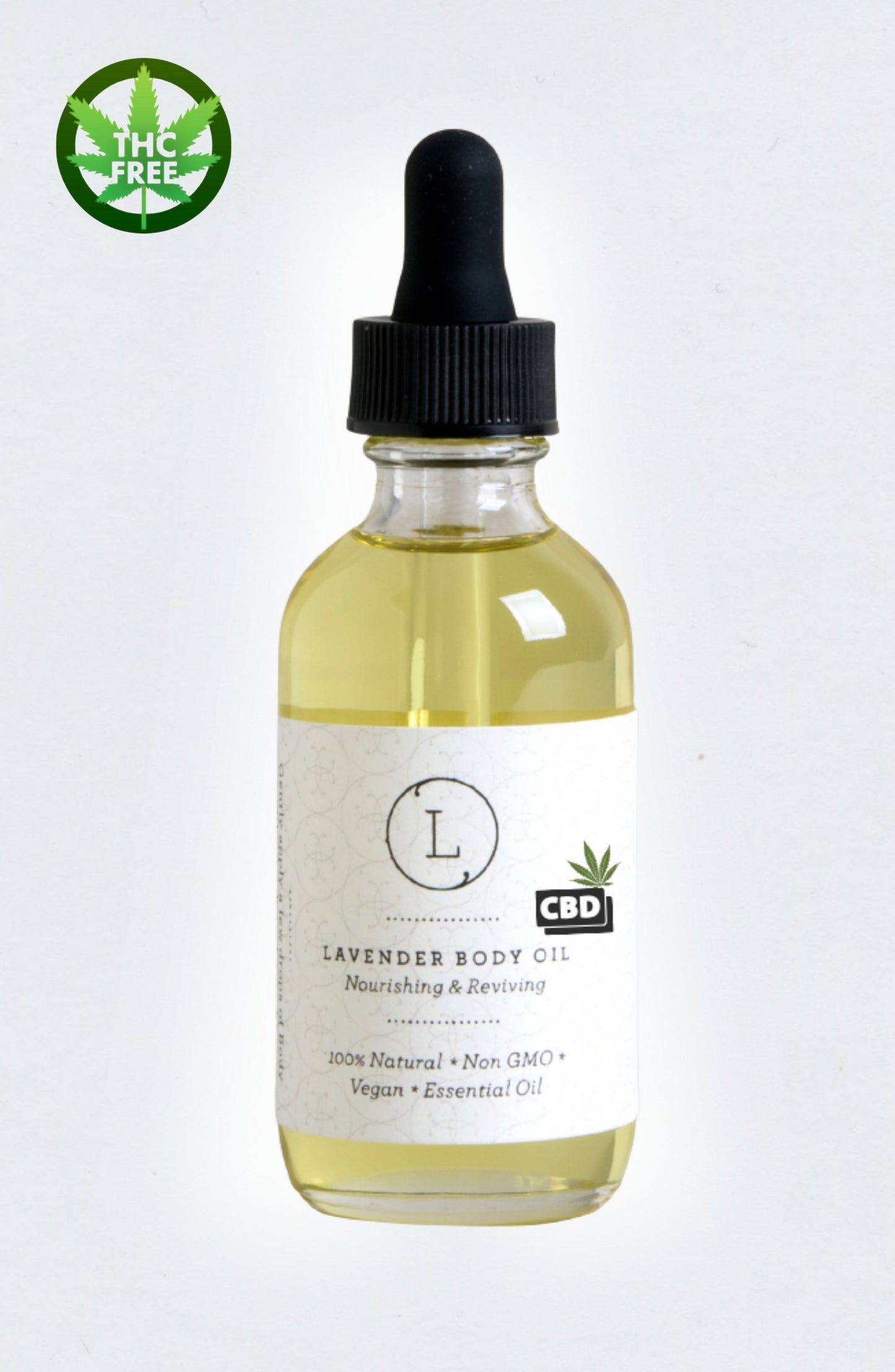 CBD Lavender Body Oil – 25mg CBD Isolate | THC Free | All Natural | 2oz