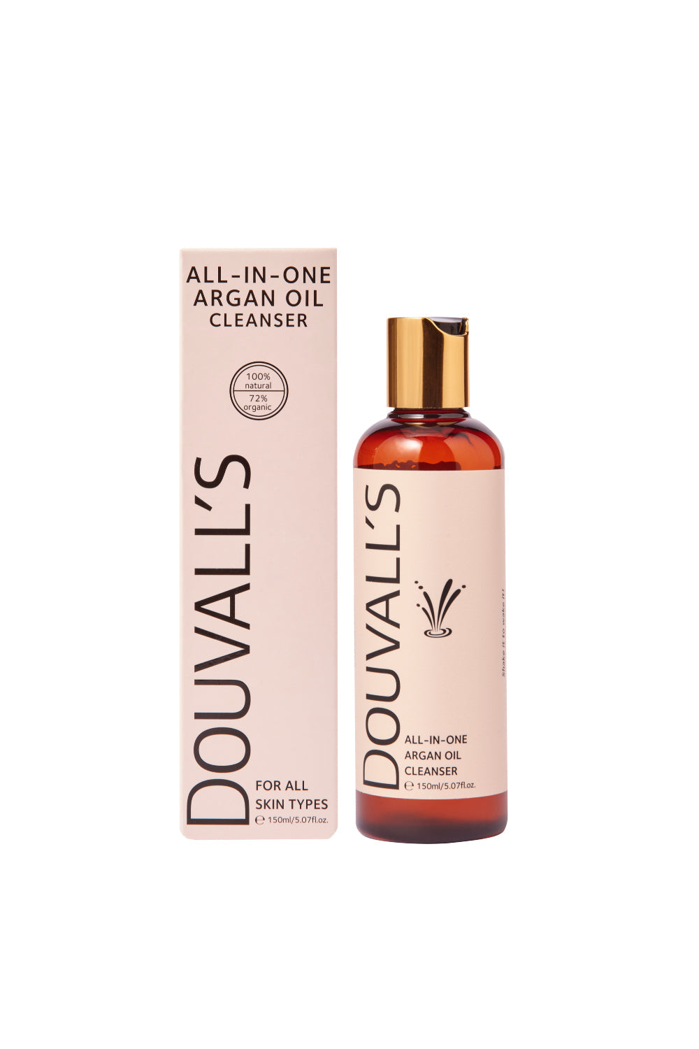 Douvalls Luxury Argan Oil Gift Set – Cleanser, Moisturiser & Muslin Cloth | Moroccan Gift Box