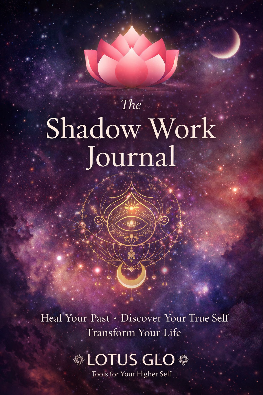 LOTUS GLO Shadow Work Journal – Guided Self-Discovery & Healing Workbook (Digital Download)