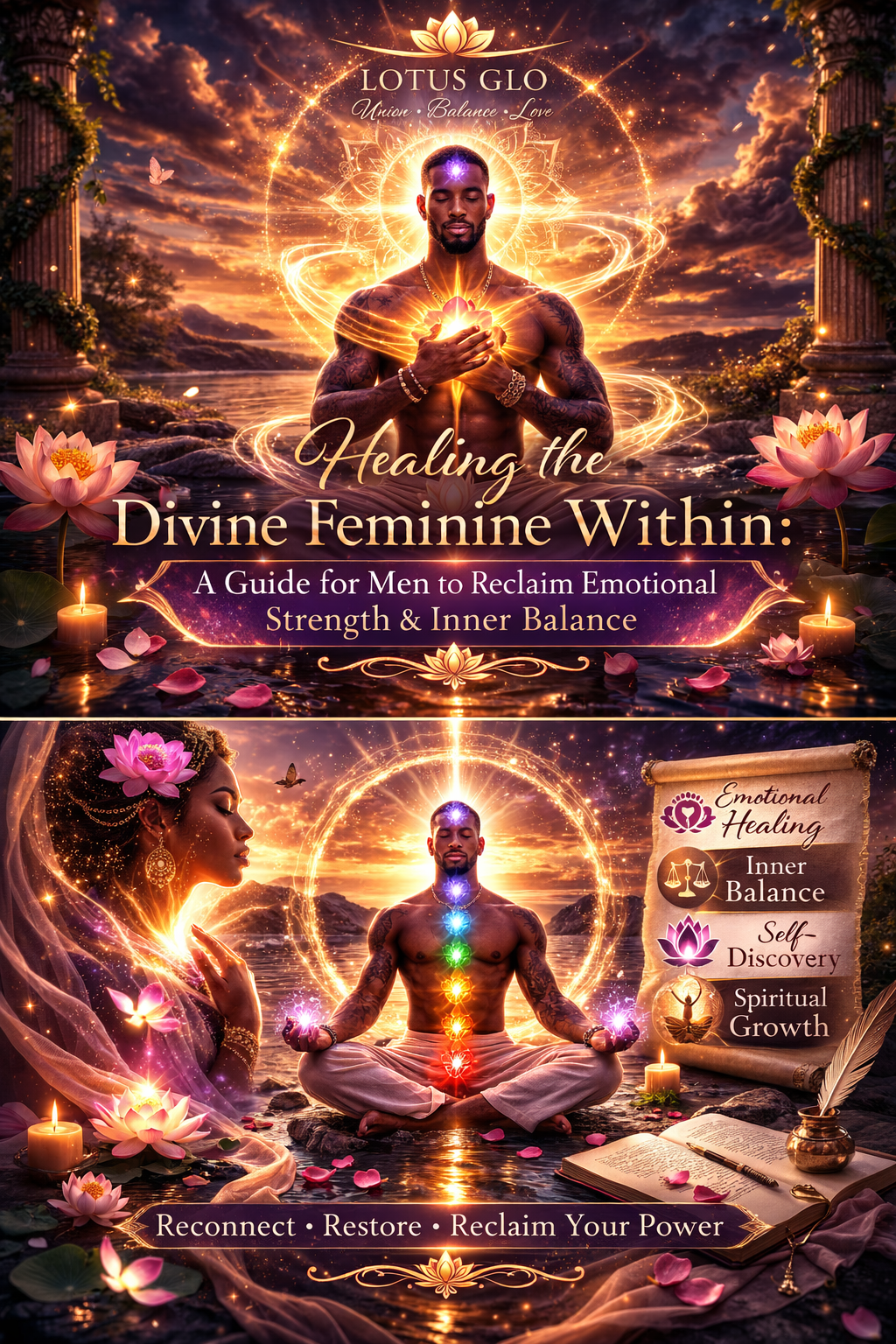 Healing the Divine Feminine Within: A Guide for Men to Reclaim Emotional Strength & Inner Balance