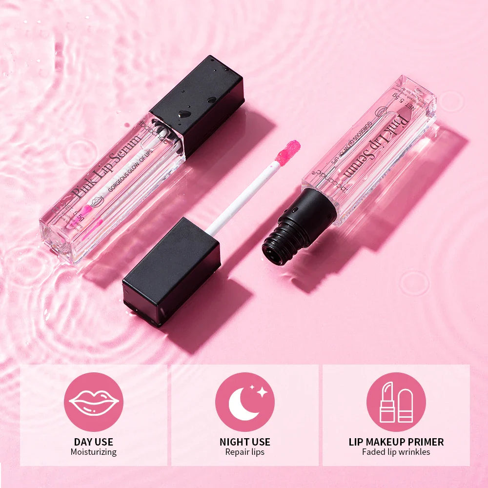 Luscious Pink Lip Plumper Serum | Volumizing & Hydrating Lip Balm