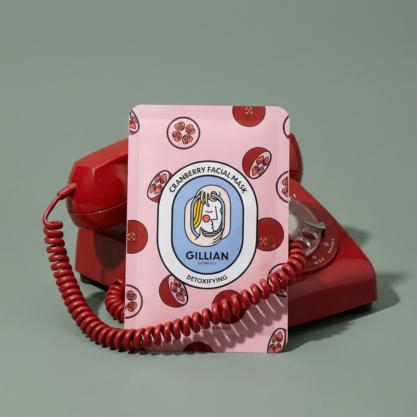 Gillian Cosmetics Cranberry (Detoxifying) Sheet Mask-3