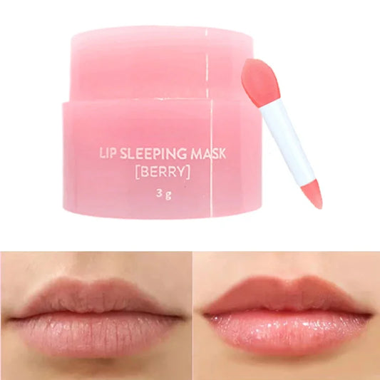 Korea Lip Sleep Mask – Overnight Moisturizing & Brightening Lip Treatment with Red Pomegranate & Witch Hazel