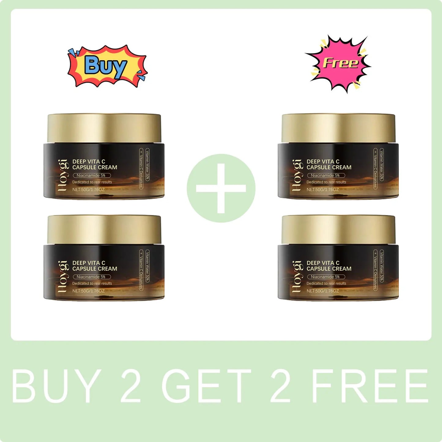 Hoygi Niacinamide & Vitamin C Dark Spot Cream – Brightening, Pore-Minimizing & Anti-Aging Moisturizer 50g