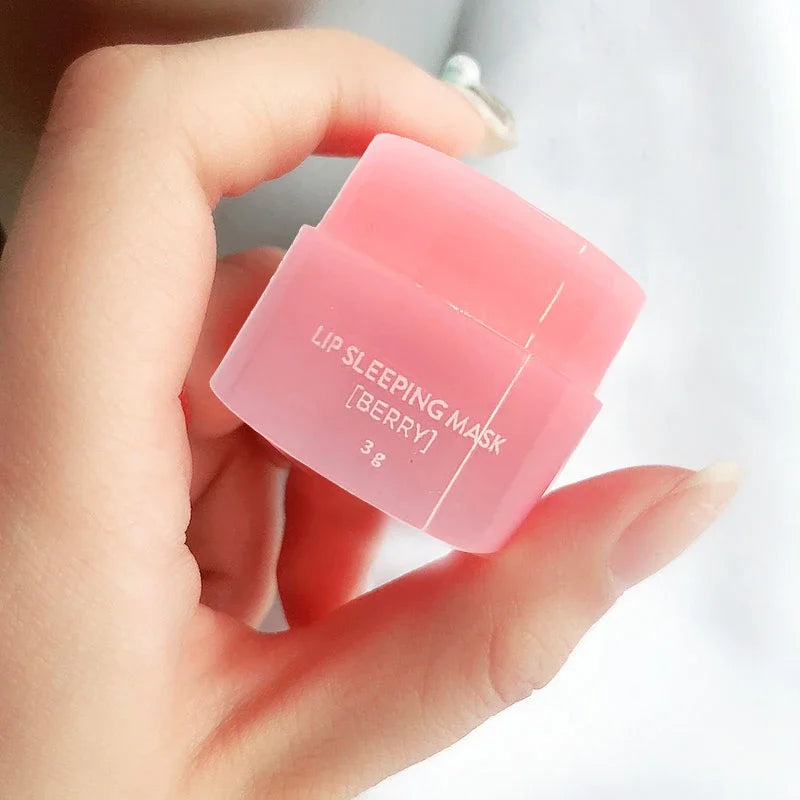 Korea Lip Sleep Mask – Overnight Moisturizing & Brightening Lip Treatment with Red Pomegranate & Witch Hazel