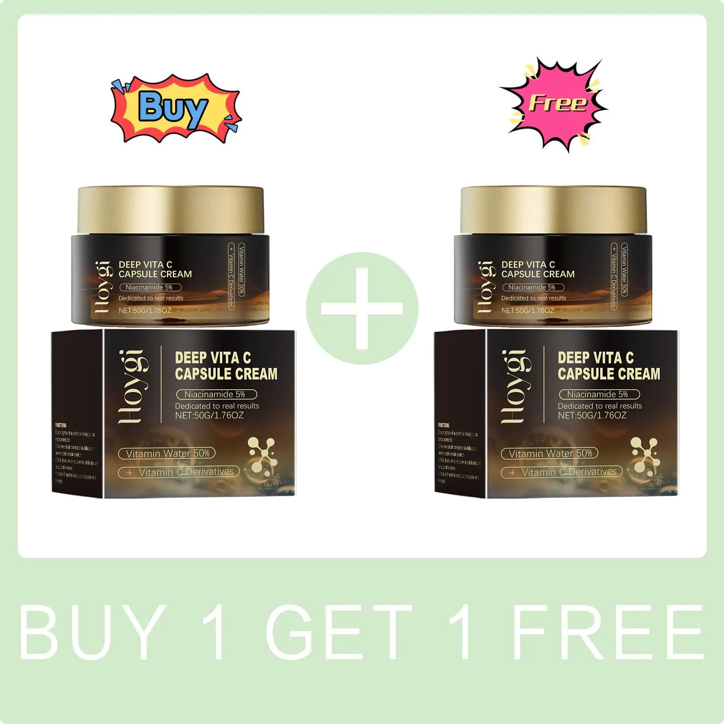 Hoygi Niacinamide & Vitamin C Dark Spot Cream – Brightening, Pore-Minimizing & Anti-Aging Moisturizer 50g