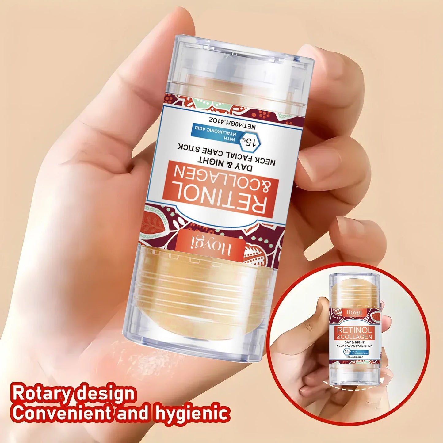 Eelhoe Retinol Lifting Firming Cream Stick – Collagen, Hyaluronic Acid & Retinol Face Cream