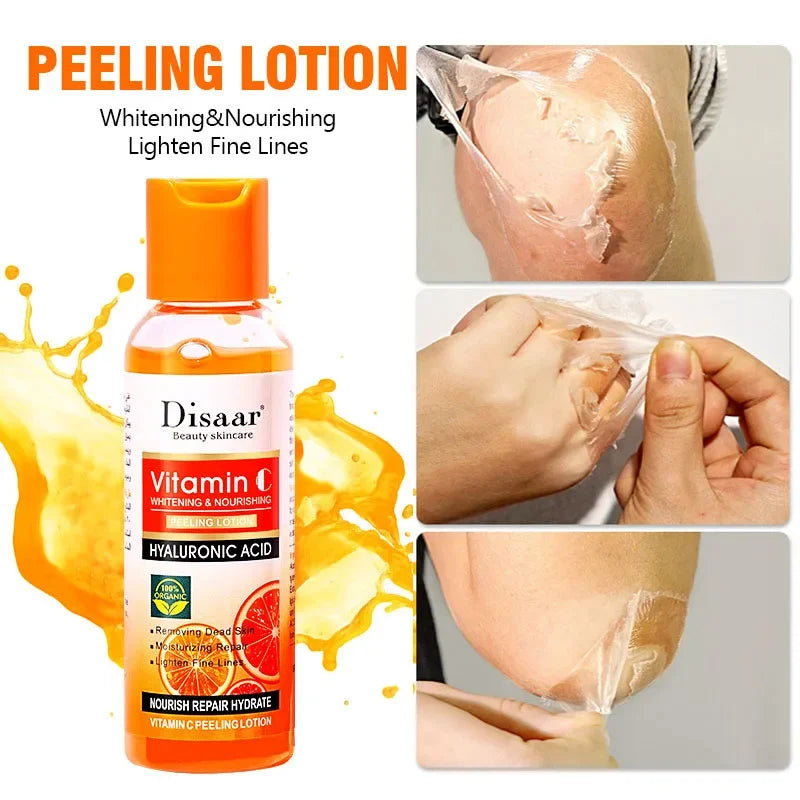PWYUMAN Yellow Peeling Lotion – Exfoliating & Brightening Body Scrub with Vitamin C & Hyaluronic Acid 100ml