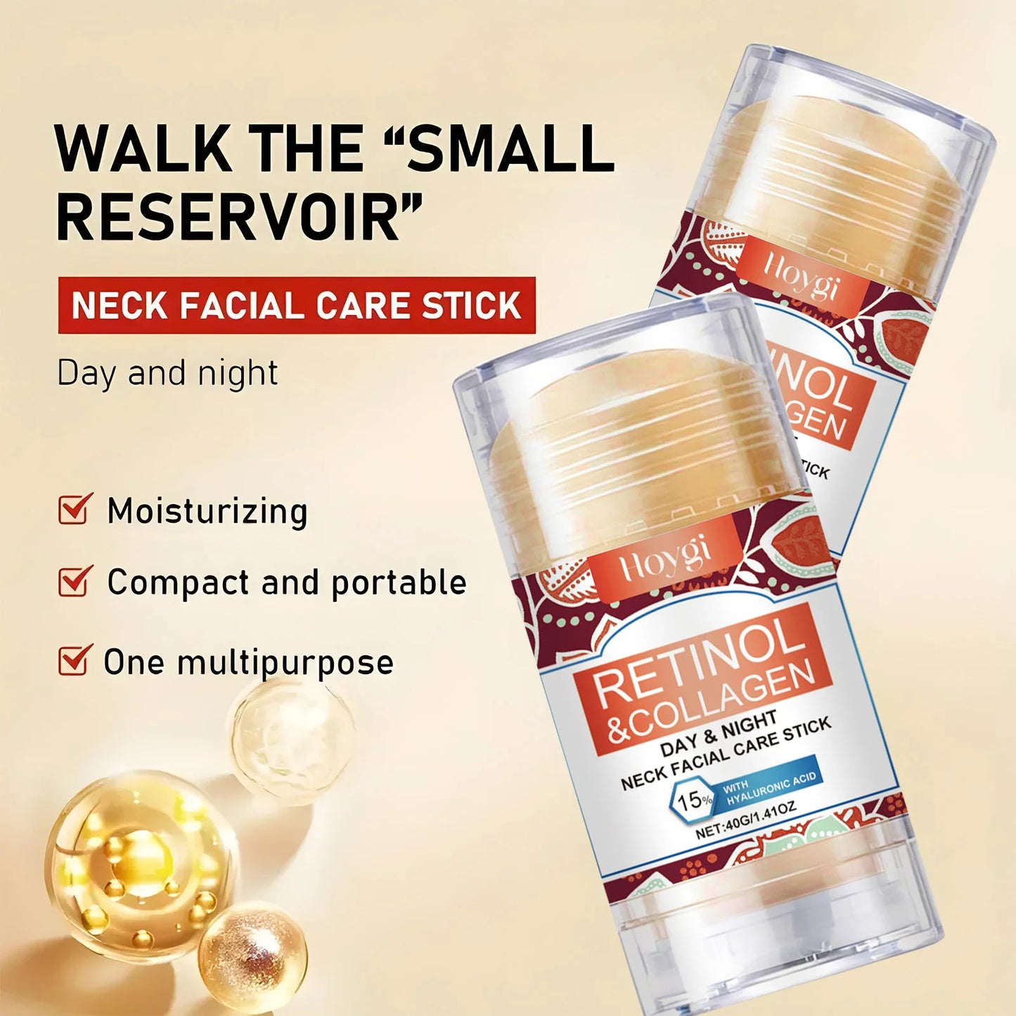 Eelhoe Retinol Lifting Firming Cream Stick – Collagen, Hyaluronic Acid & Retinol Face Cream