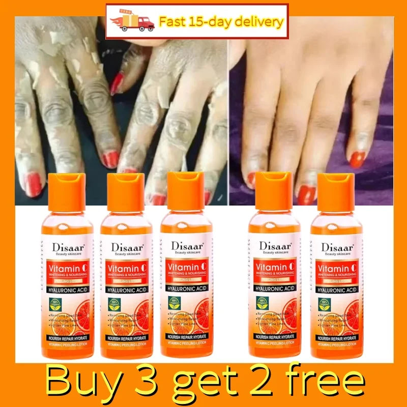 PWYUMAN Yellow Peeling Lotion – Exfoliating & Brightening Body Scrub with Vitamin C & Hyaluronic Acid 100ml