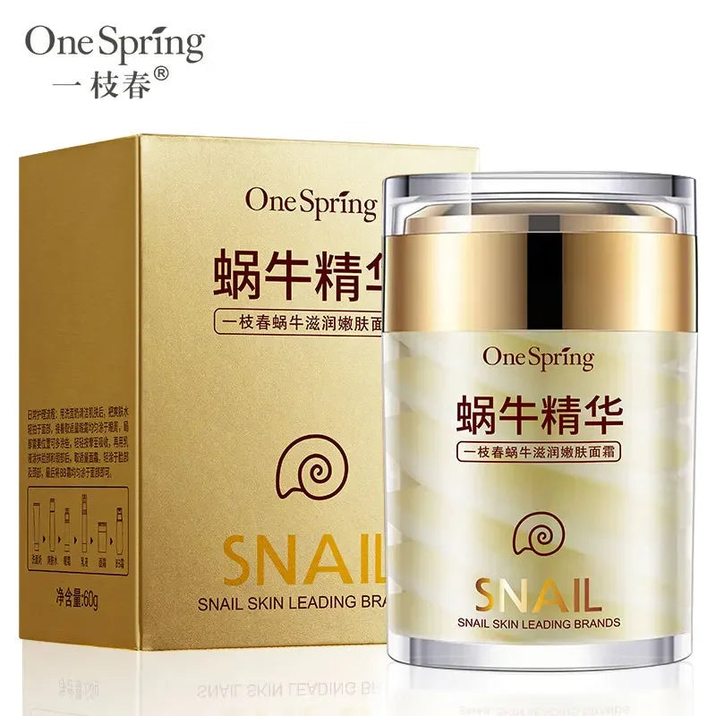 OneSpring Snail Secretion Face Cream – Anti-Aging, Whitening & Deep Moisturizer 60g