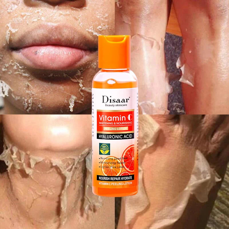 PWYUMAN Yellow Peeling Lotion – Exfoliating & Brightening Body Scrub with Vitamin C & Hyaluronic Acid 100ml