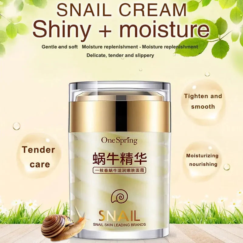 OneSpring Snail Secretion Face Cream – Anti-Aging, Whitening & Deep Moisturizer 60g