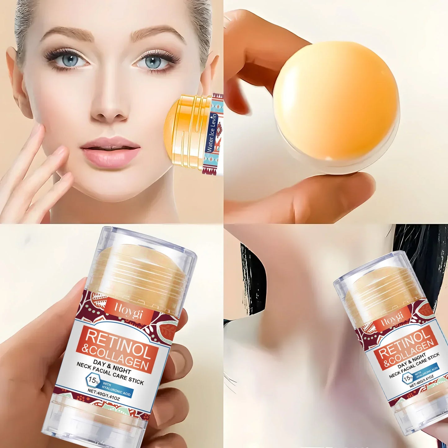 Eelhoe Retinol Lifting Firming Cream Stick – Collagen, Hyaluronic Acid & Retinol Face Cream