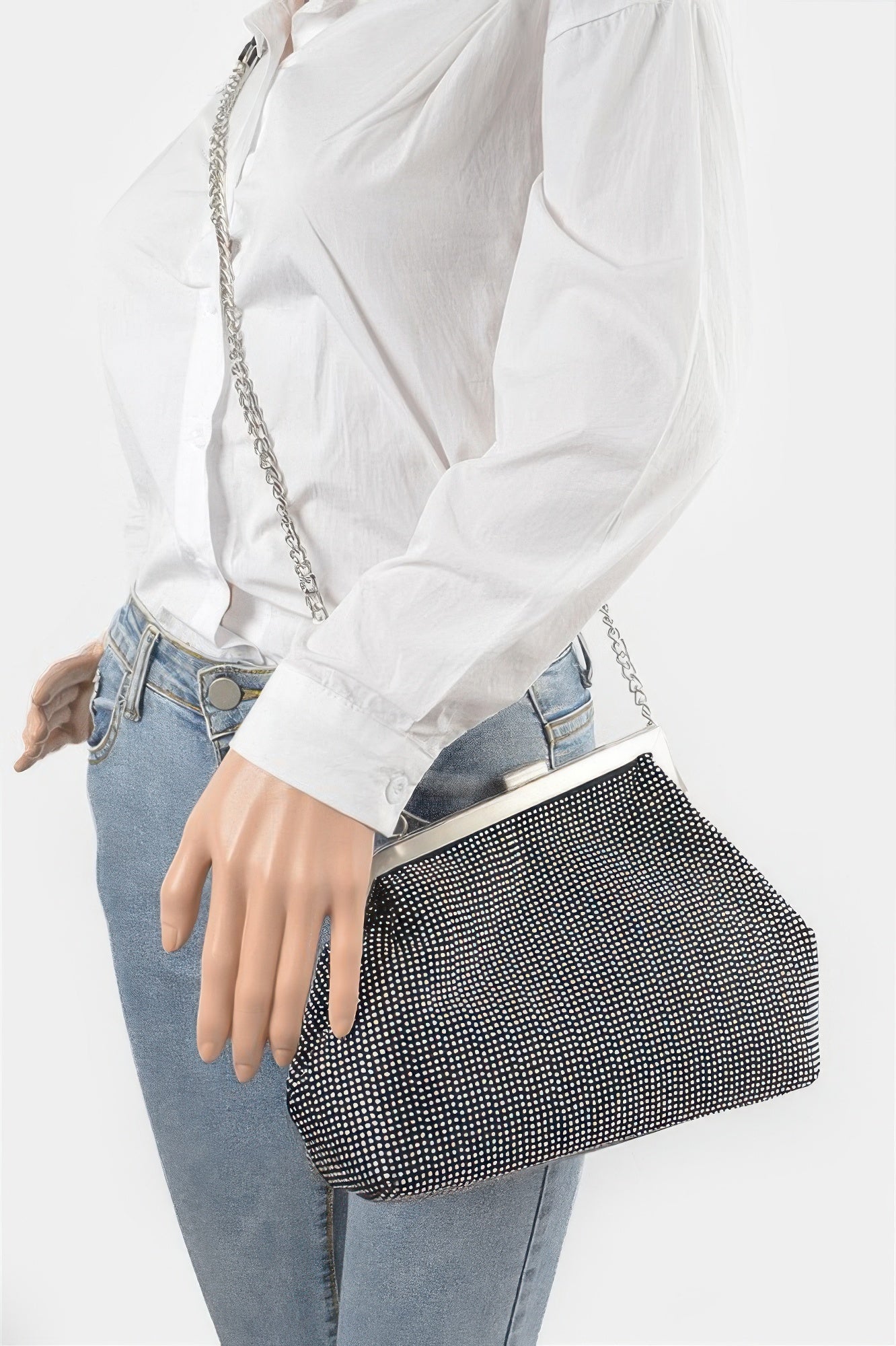 BYMANYC® New York Hell's Kitchen Rhinestone Frame Clutch | Evening Bag