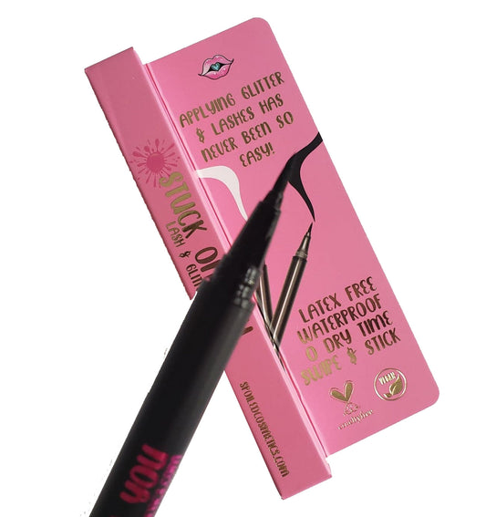 Spoiled Lips Stuck on You Adhesive Stick Liner | Black | Glitter & Gem Ready