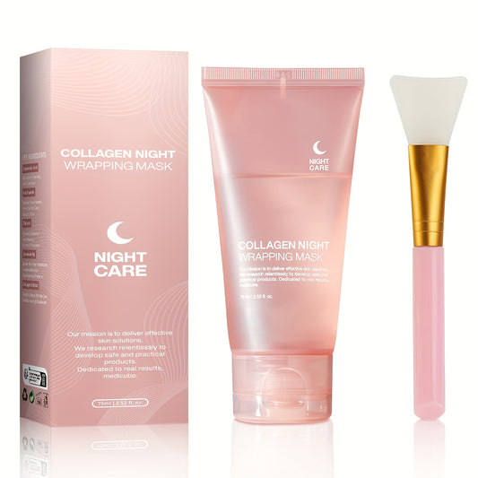 Collagen Peel-Off Sleeping Mask with Brush Applicator – 75ml