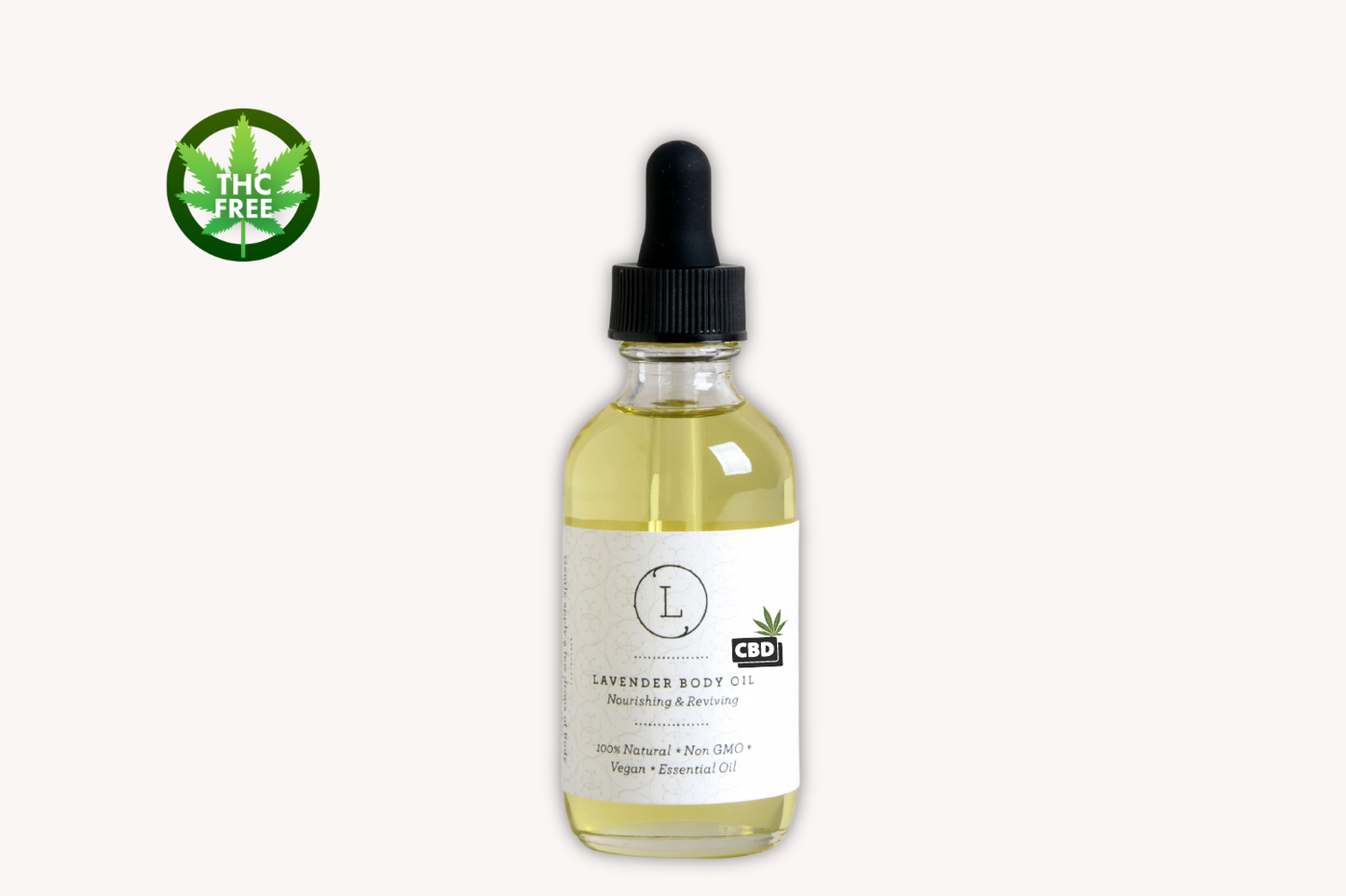 CBD Lavender Body Oil – 25mg CBD Isolate | THC Free | All Natural | 2oz