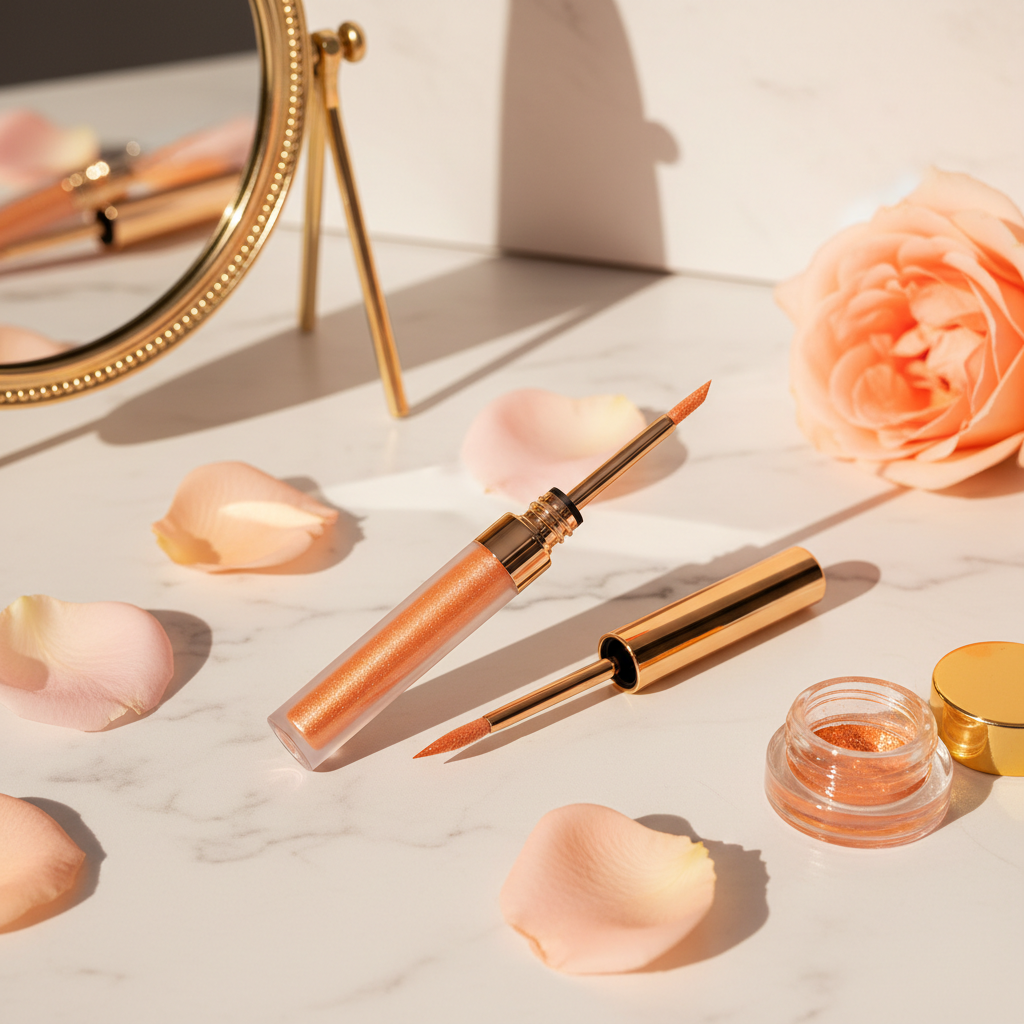 Spoiled Lips Double Trouble Liquid Liner - Orange Pearl